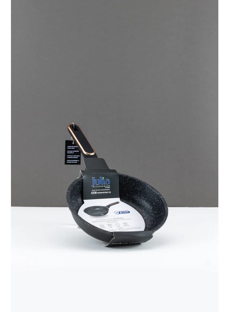 جوليا مِقلاة جوليا  إيليت برو بلس 22 سم - أسود - جرانيت أسود غير لاصق - يدعم الحث الحراري - Image 2